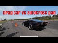 What not to do with a drag car…. Autocross