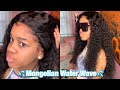 ISEE Hair Mongolian Water Wave Wig Unboxing & Installation🦋 *no bleaching*