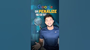 Google can Penalize your Website for this mistake! #Google #SEO #searchengineoptimization