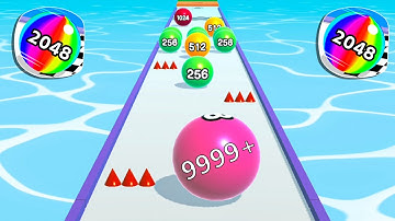 BallRun 2048 - Max Levels Gameplay Android,ios Best Relaxing Video KIDS GAMING VIDEO 4KJ7H