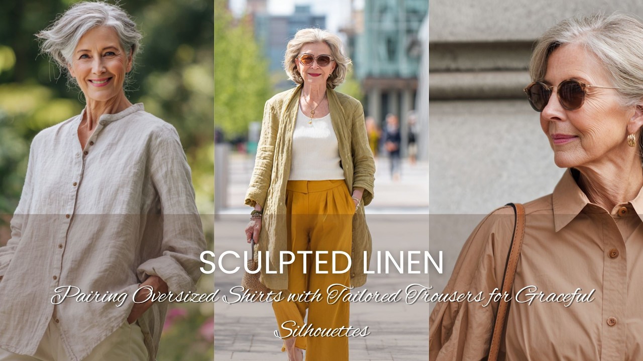 👖 Sculpted Linen ✨ Pairing Oversized Shirts with Tailored Trousers for Graceful Silhouettes