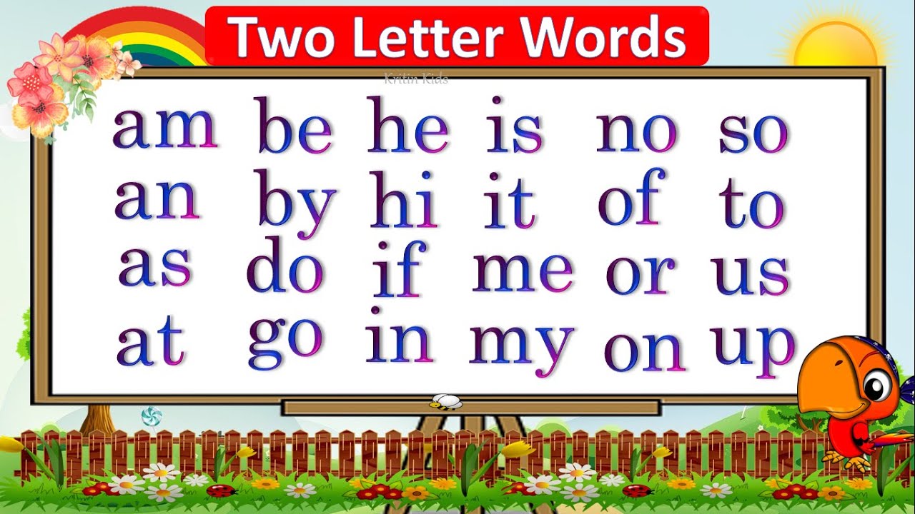 Two Letter Words For Kids 2 Letter Words Phonics Learn Phonics Preschool Learning At By