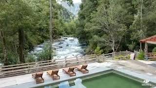 Río Llancahue, Termas Quilalelfu