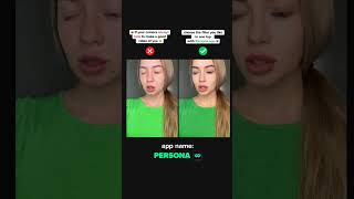 Persona app 😍 Best video/photo editor 💚 #makeup #skincare #photoshoot #beautyhacks screenshot 3