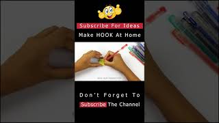 Make HOOK At Home / Best useful craft / cardboard craft #shorts