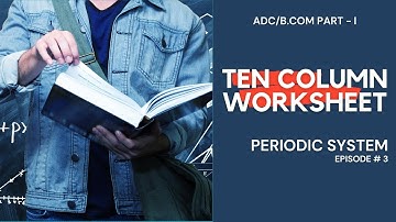 Ten Column Worksheet Under Periodic System (in Urdu/Hindi) for ADC/B.Com Part - I (a4accounting)