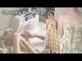 Hemming my dress (the wrong way) 🪡🧵
