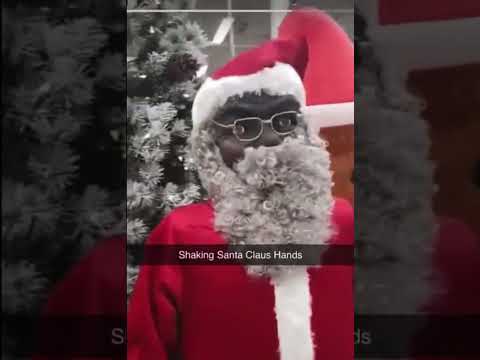 SHAKING SANTA CLAUS’ HANDS