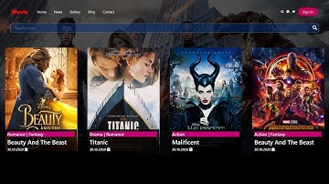 How To Create a Responsive Movie Website | Using HTML5 CSS3 | Beautiful Design