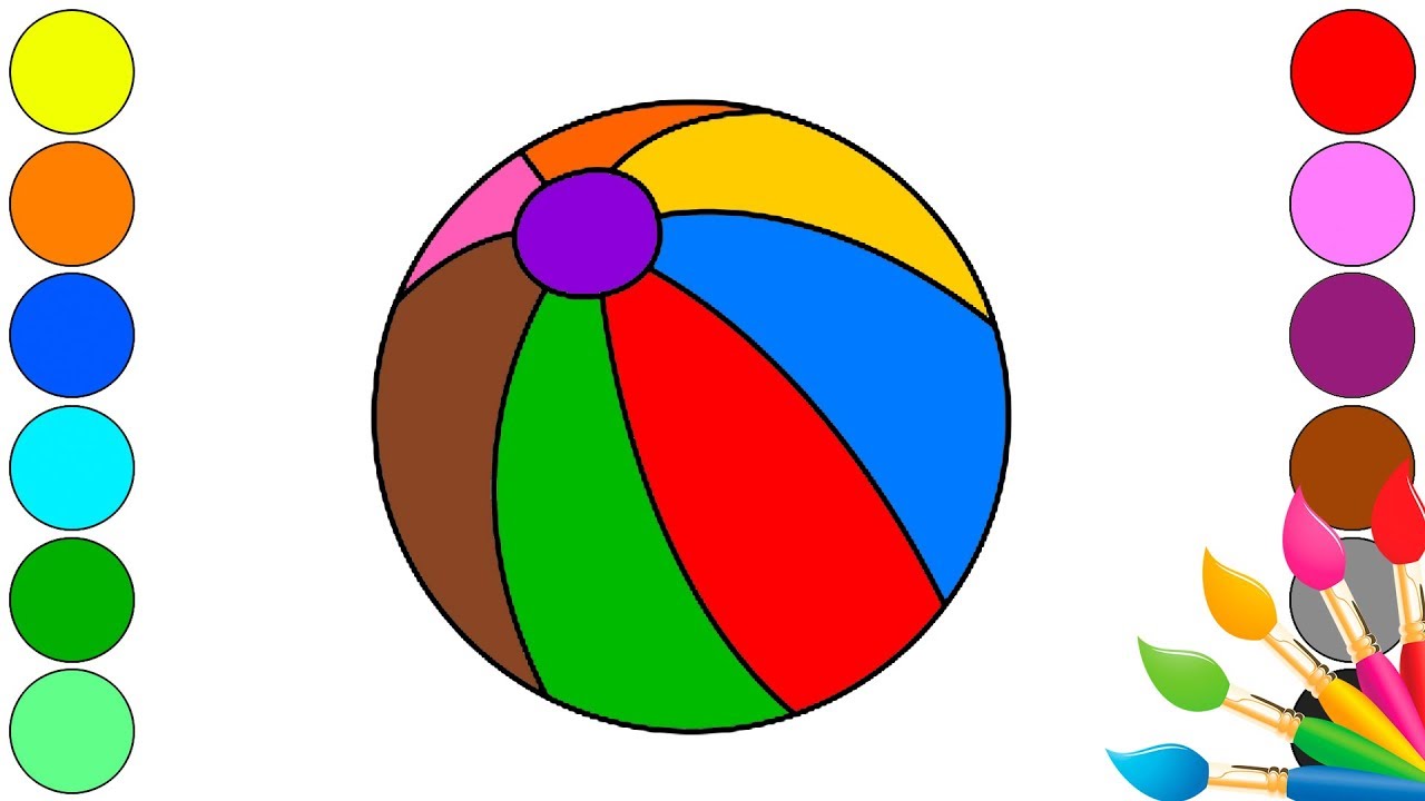 How To Draw a Ball | Learning Colours and Drawing | Узнайте про цвета