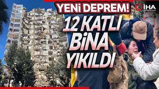 Adana’da Artçı Depremde Yıkılan Kubilay Apartmanı Havadan Görüntülendi