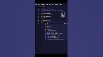 W.A.P to Right Triangle Star Pattern in C | #pattern10 | #C | #shorts | #learnprogramming13