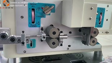 Full Servo Wire Stripping Machine with Laser Marker WL-JGDMB01 - Suzhou Crown