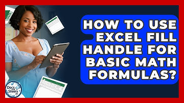 How To Use Excel Fill Handle For Basic Math Formulas? - Docs and Sheets Pro