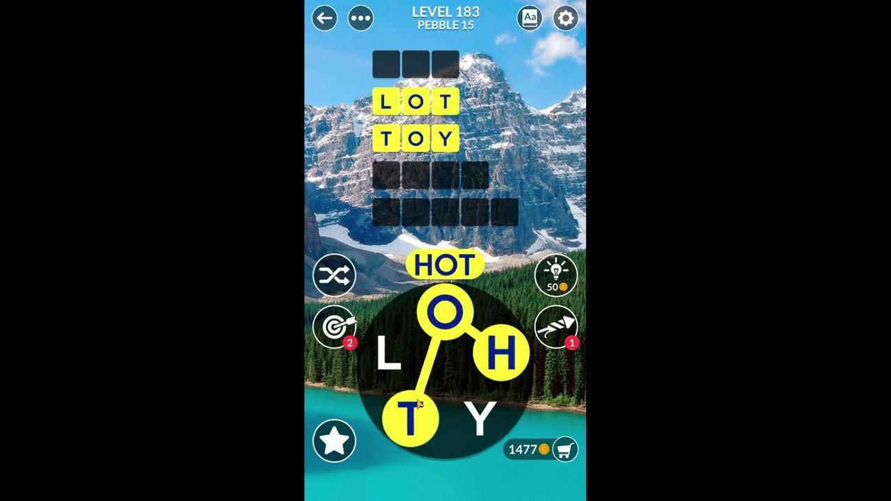 Wordscapes Uncrossed Level 183 Answers - YouTube