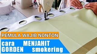 Download Lagu CARA MENJAHIT GORDEN SMOKERING || PEMULA WAJIB NONTON MP3