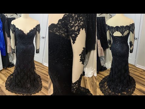 guess black lace dress