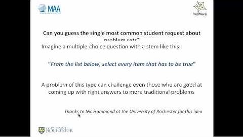 WeBWorK Problem Authoring   Creating Good Problem Sets