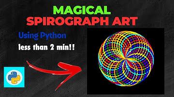 Magical Spirograph Art | python turtle Graphics