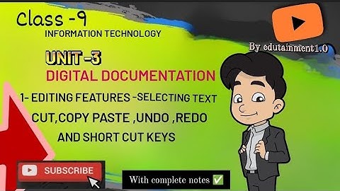 Digital Documentation class 9 IT | Information technology | Compete notes