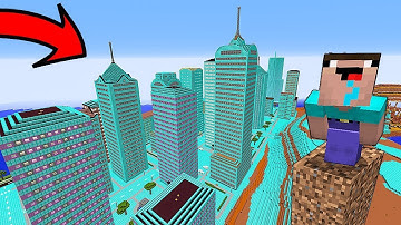 Minecraft NOOB vs PRO : NOOB FOUND SECRET DIAMOND CITY IN MINECRAFT! Challenge 100% trolling!