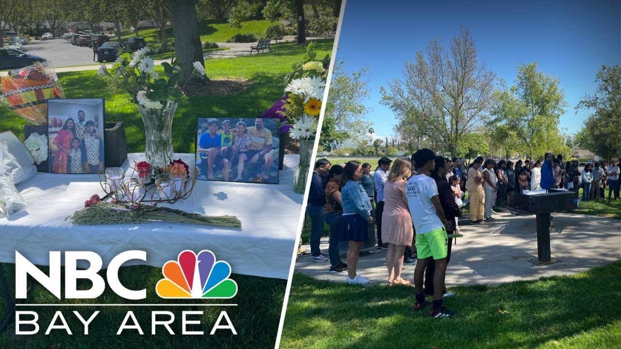 Pleasanton community gathers to remember family of 4 killed in crash ...