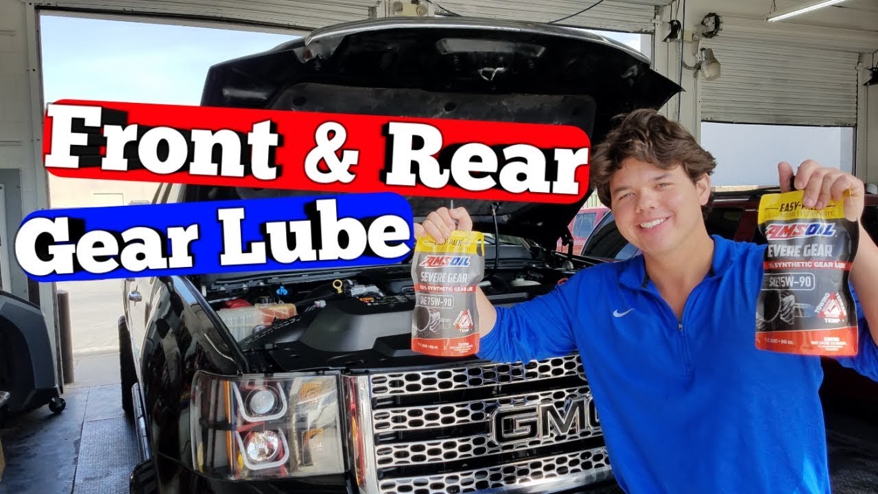 2013 GMC Sierra 2500 HD AMSOIL 75W-90 Differential Fluid Change - YouTube