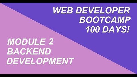 BACKEND DEVELOPMENT - SOFTWARE DEVELOPER CODING BOOTCAMP (MODULE 2 - DAY 3)