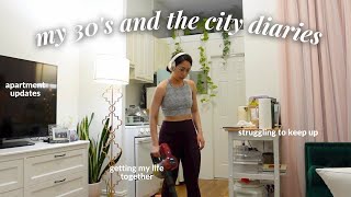 30'S AND THE [NY] CITY: getting my life together and apartment issue updates (realistic nyc vlog)