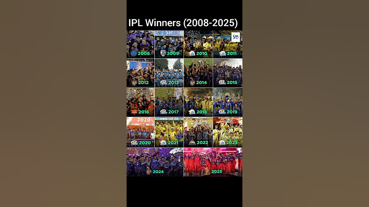 IPL winners (2008-2025) #shortvideo #ipl #shorts
