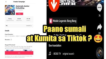 Paano sumali sa Mobile Legends Creator Campaign sa Tiktok // Paano kumita sa Tiktok