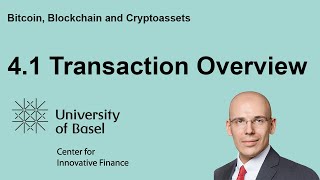 Transaction Overview - Bitcoin, Blockchain and Cryptoassets