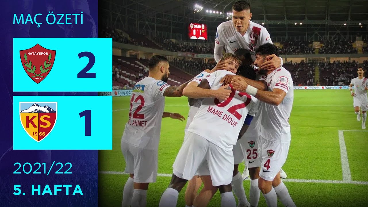 2021-2022 Süper Lig HATAYSPOR - KAYSERİSPOR 2-1 Maç Özeti