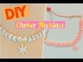 How to make a white stone choker  necklace  jewelry series  craftziners  81