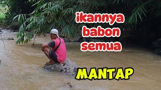 BEGINI JADINYA KALAU MANCING SEHABIS HUJAN | IKANNYA BABON SEMUA