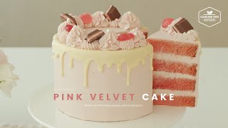 NO 색소!❤︎ 핑크벨벳 케이크 만들기 : Pink velvet cake Recipe - Cooking tree 쿠킹트리*Cooking ASMR