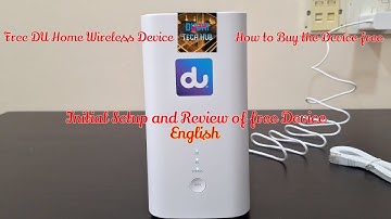DU Home Wireless Device | Free Device | Initial Setup and Review | English |
