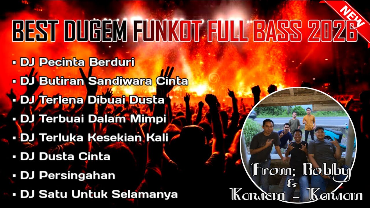 BEST DUGEM FUNKOT FULL BASS 2026 !! DJ PECINTA BERDURI X BUTIRAN SANDIWARA CINTA