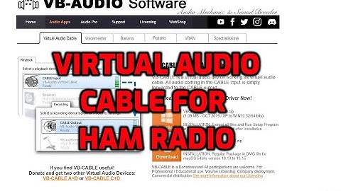 VB -Virtual Audio cable for Ham Radio