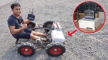 กล่องบังคับวิทยุ+รถตัดหญ้ารุ่นใหญ่ แรงจนคนนั่งได้!!
