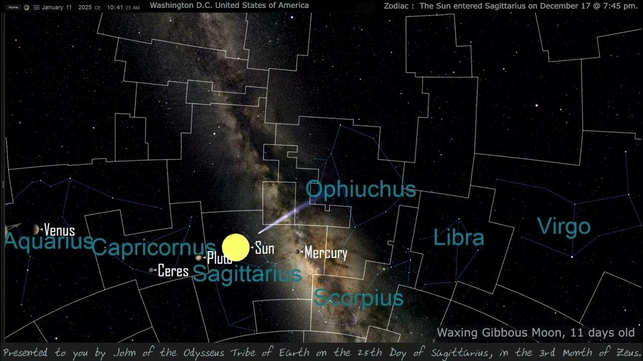 January 11, 2025. The 25th day of Sagittarius. YouTube