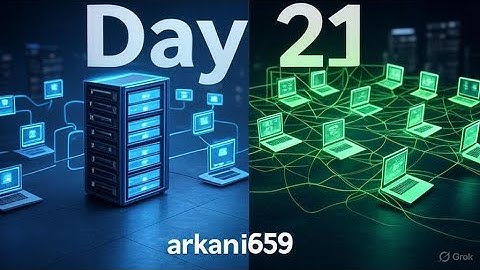 Day 21: Peer-to-Peer vs. Client-Server Network Architecture | networking in 30 days
