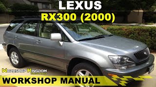 LEXUS RX300 (2000) Workshop Service Repair Manual - English - PDF Download 2000 Lexus Rx300 Maintenance Schedule