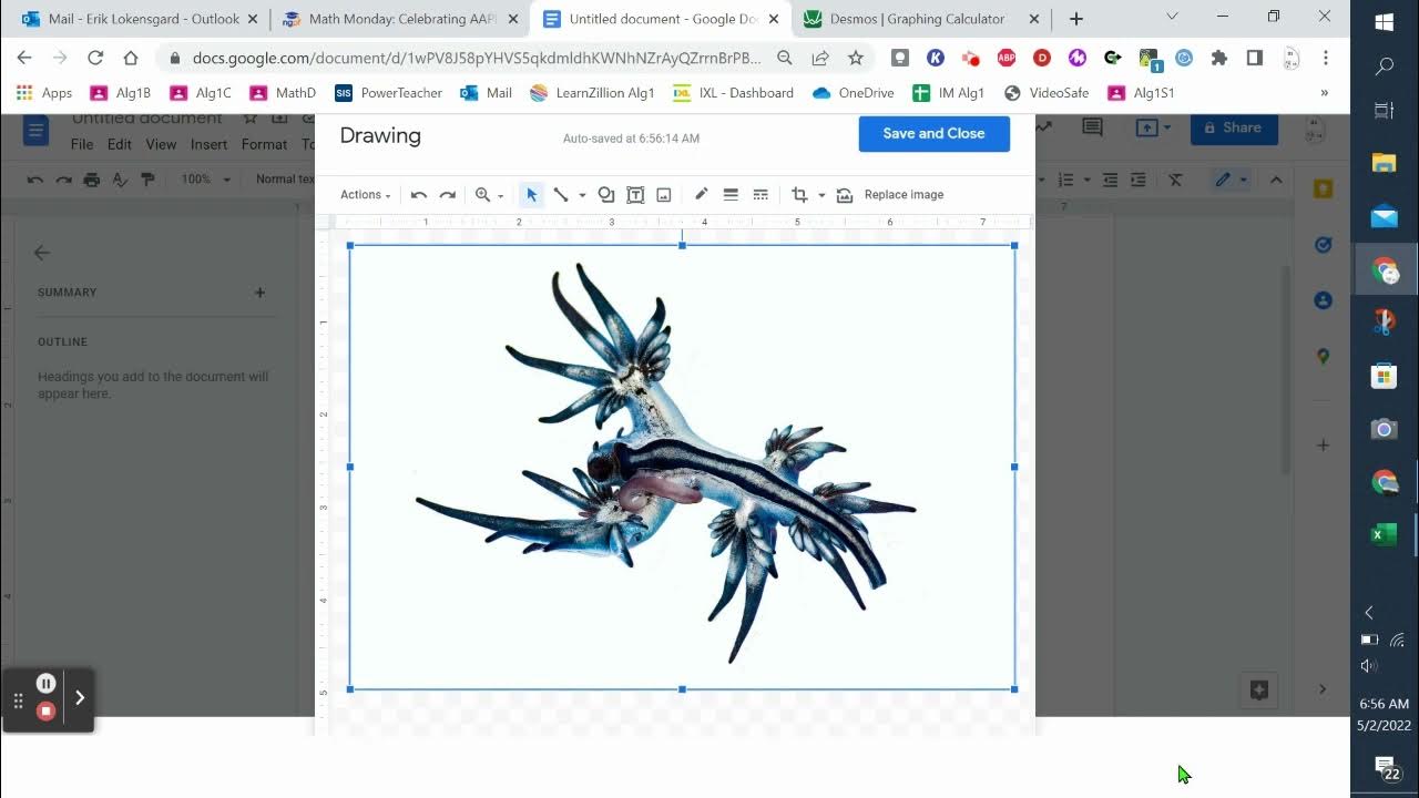 How to add images to Desmos from a Google Doc by draganddrop YouTube