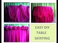 How To Make A Table Skirting Design