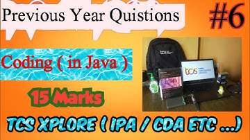 TCS Xplore 2023 - Hands on practice problem IPA (previous year) Problem 6 #tcs #tcsdigital #tcsion