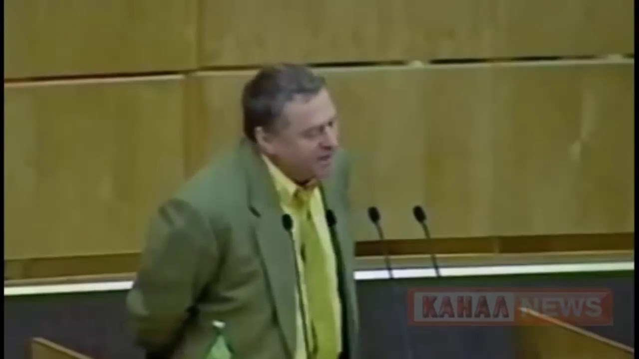 Украина 1998 год. Жириновский про свое видео в Ираке Бушу.
