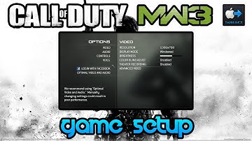 Call Of Duty: MW3 | Game Setup