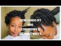 HOW I UNDO MY WIG CORNROWS, HYDRATE MY HAIR & DO WIG TWISTS | Ayabulela Mahleza