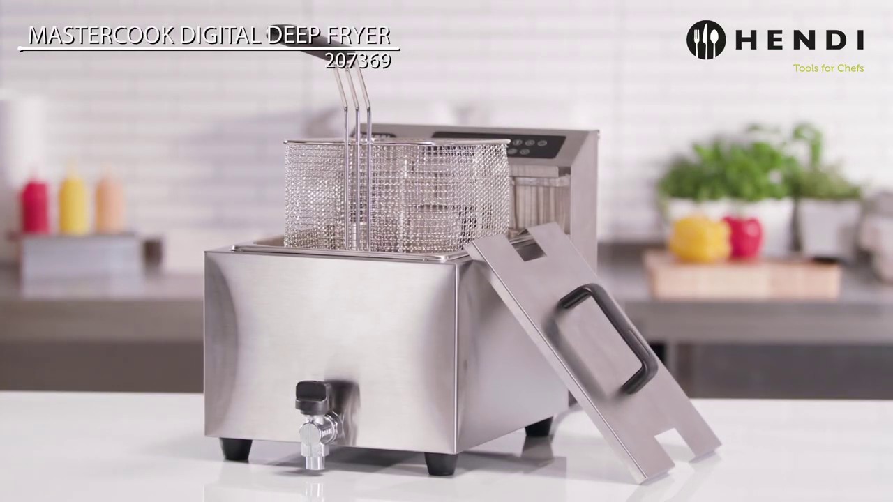HENDI Deep fryer Mastercook with drain tap digital - 8 l 207369 